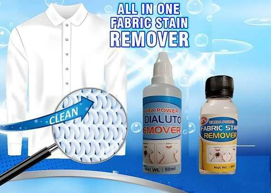 Ultimate All-in-One Fabric Stain Remover Liquid (Pack of 2) for Clothes & Laundry